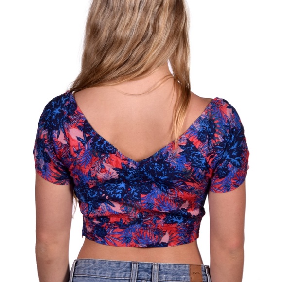 Roxy floral chain crop top - Picture 2 of 4